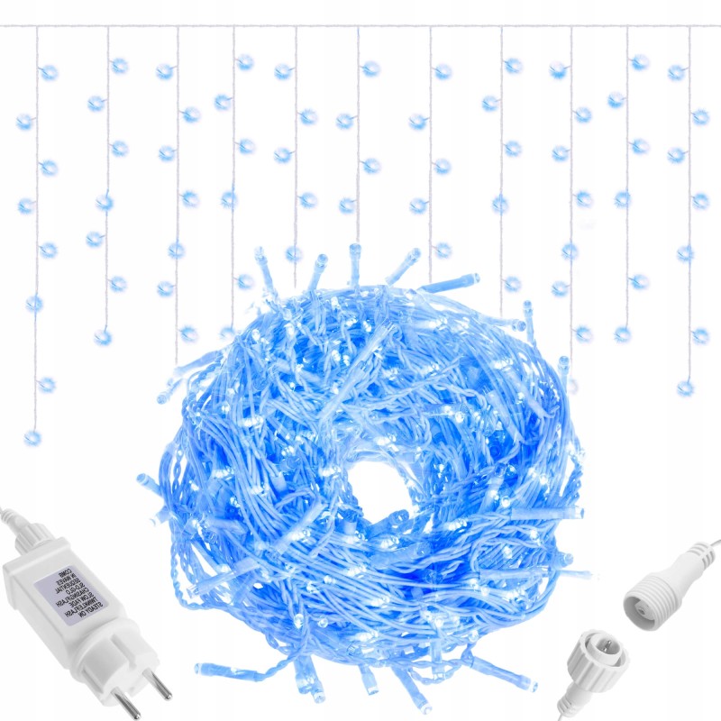 Гірлянда бахрома вулична (зовнішня) Springos 12 м 300 LED CL302 Blue