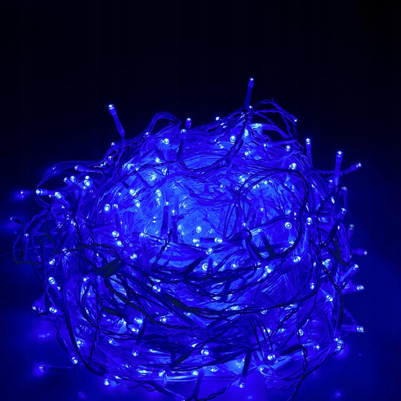 Гірлянда бахрома вулична (зовнішня) Springos 12 м 300 LED Pilot CL306 Blue