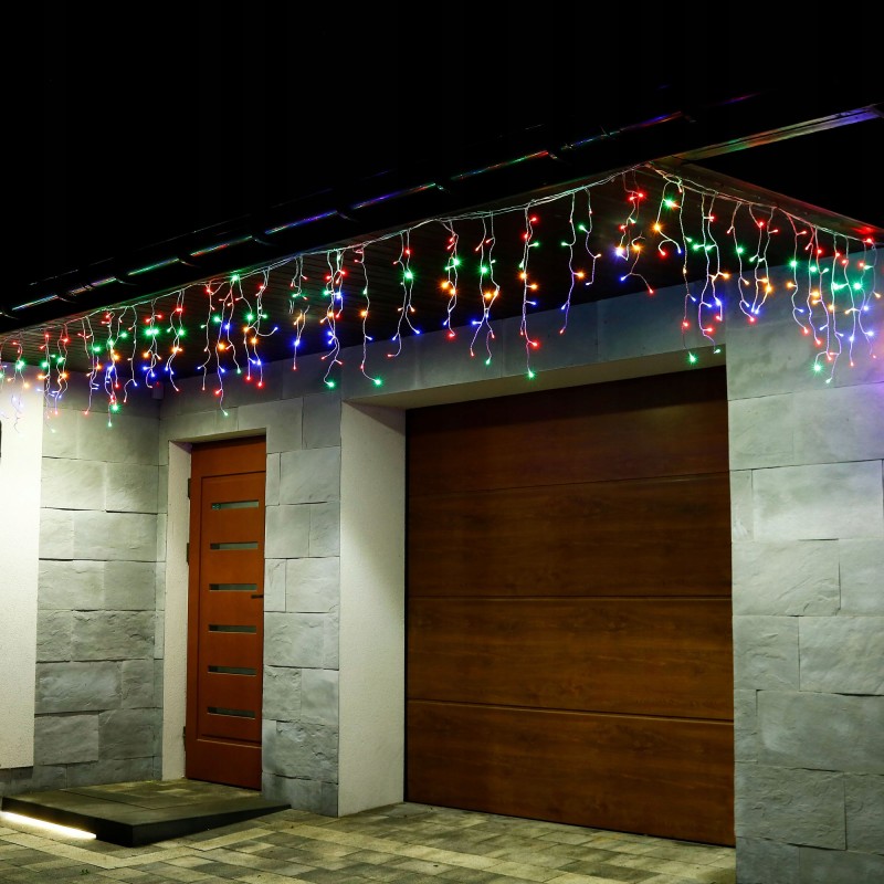 Гірлянда бахрома вулична (зовнішня) Springos 12 м 300 LED Pilot CL307 Mix