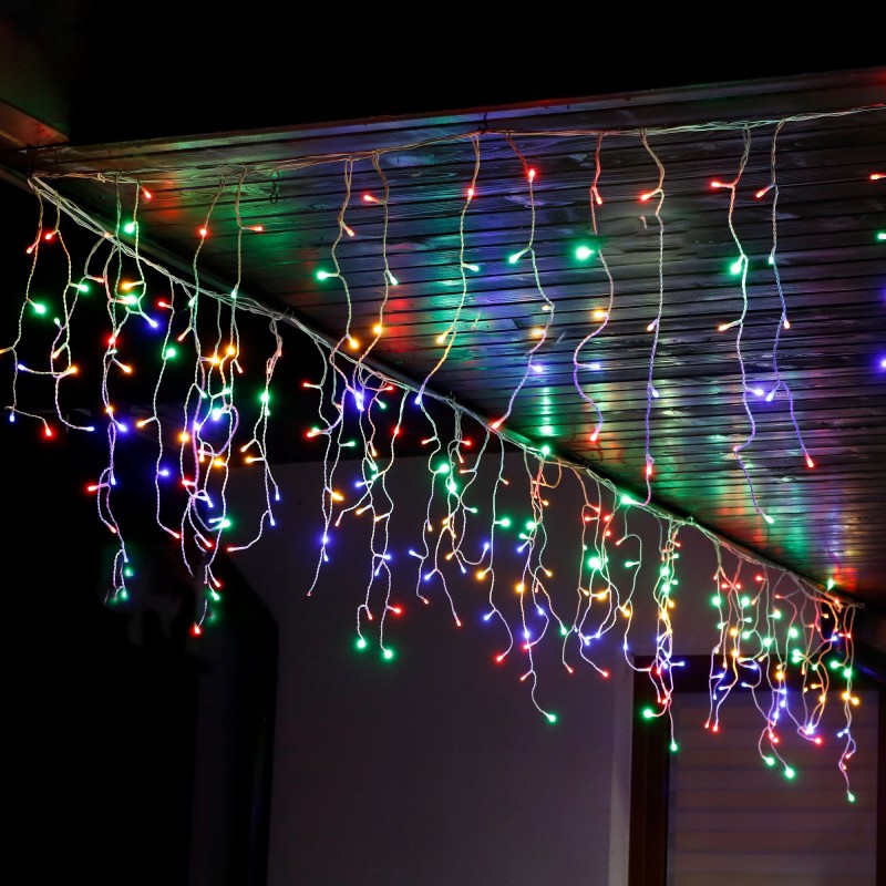Гірлянда бахрома вулична (зовнішня) Springos 12 м 300 LED Pilot CL307 Mix