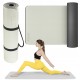 Килимок (мат) спортивний 4FIZJO TPE 180 x 60 x 1 см для йоги та фітнесу Grey/Black (P-5907739311931)