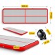 Мат гімнастичний надувний 4FIZJO Air Track Mat 600 x 200 x 20 см White/Red (P-5907739312044)