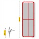 Мат гімнастичний надувний 4FIZJO Air Track Mat 600 x 200 x 20 см White/Red (P-5907739312044)