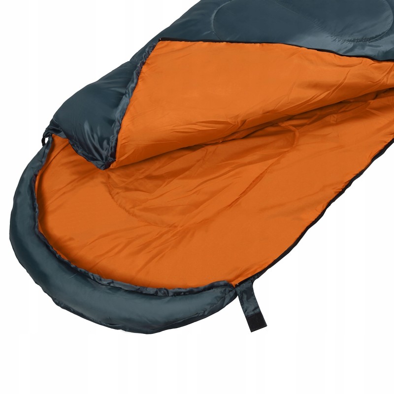 Спальний мішок (спальник) ковдра SportVida SV-CC0065 +2 ...+21°C R Navy Green/Orange