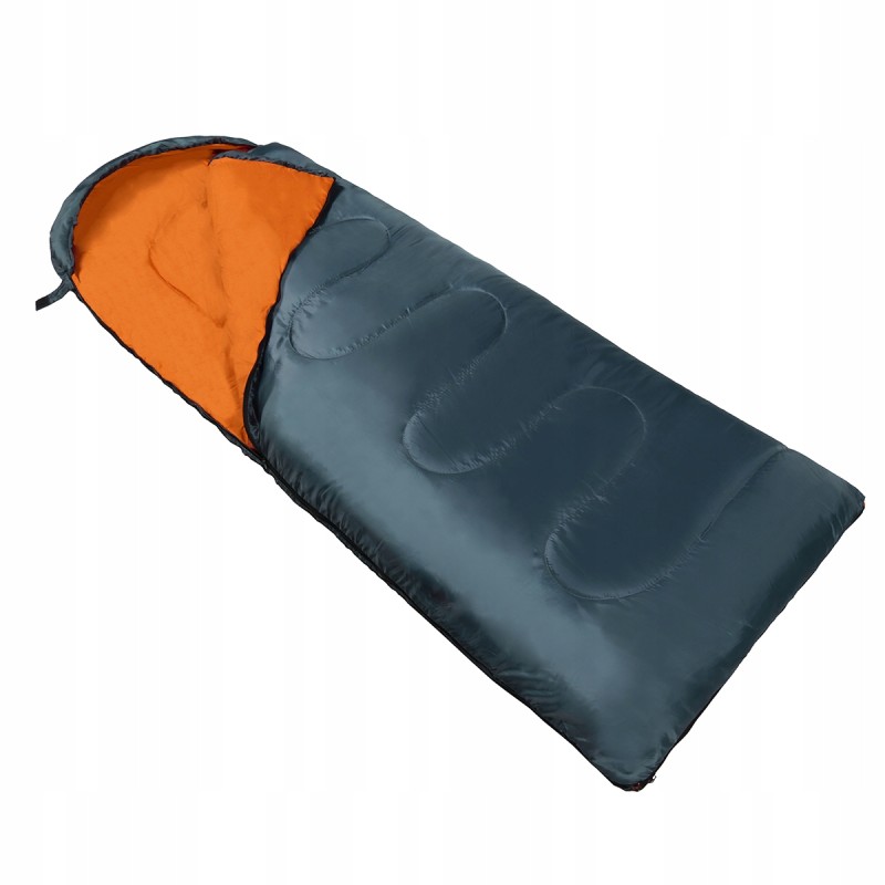 Спальний мішок (спальник) ковдра SportVida SV-CC0065 +2 ...+21°C R Navy Green/Orange