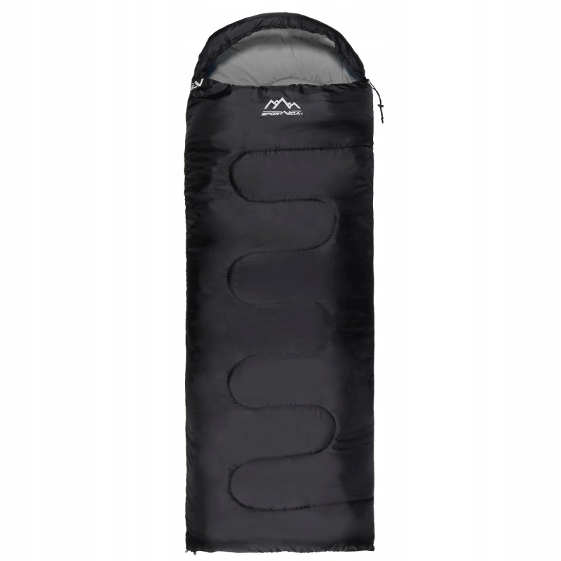 Спальний мішок (спальник) ковдра SportVida SV-CC0062 +2 ...+21°C R Black/Grey