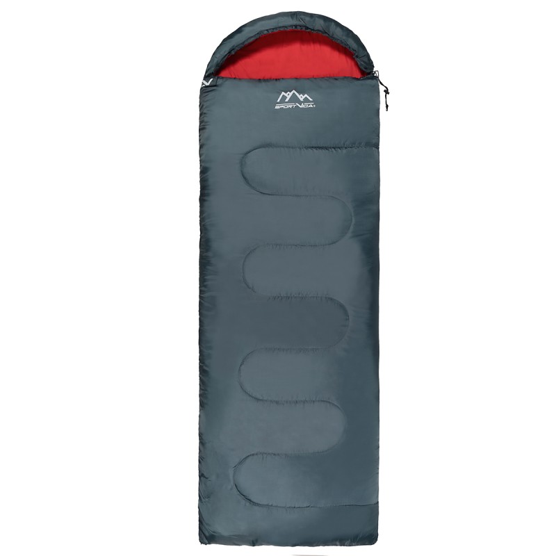 Спальний мішок (спальник) ковдра SportVida SV-CC0063 +2 ...+21°C R Navy Green/Red