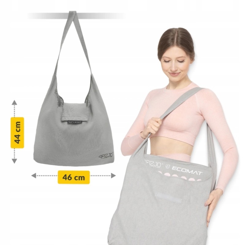 Килимок акупунктурний з подушкою 4FIZJO Eco Mat Аплікатор Кузнєцова Grey/Pink (P-5907739312174)