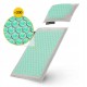 Килимок акупунктурний з подушкою 4FIZJO Eco Mat Аплікатор Кузнєцова Grey/Mint (P-5907739312181)