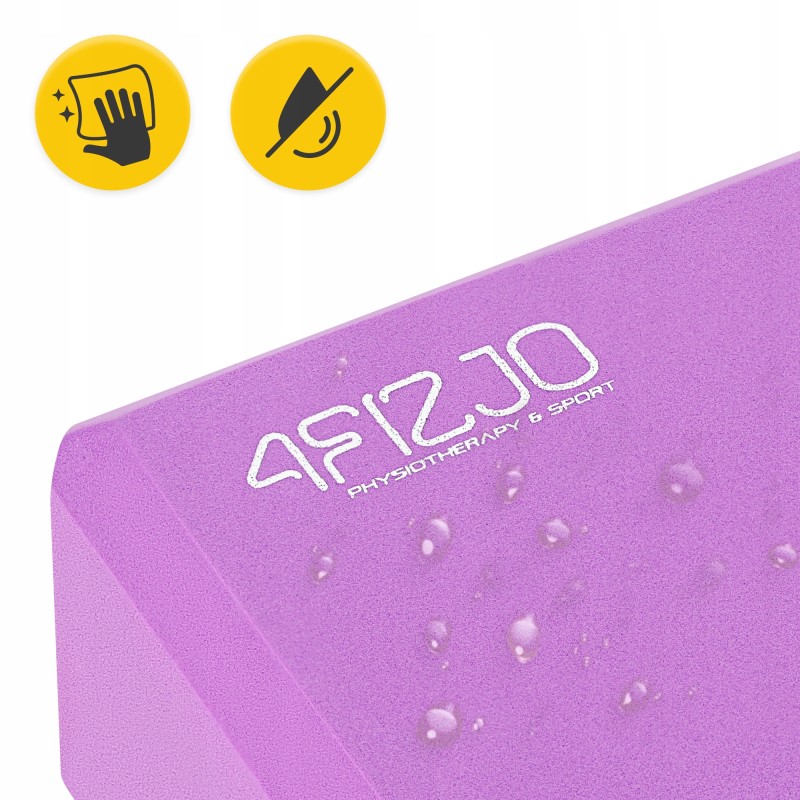 Блок для йоги 4FIZJO 23 x 15 x 7.6 см Purple (P-5907739312679)
