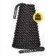 Канат тренувальний 4FIZJO Battle Rope 15 м для кросфіту Black (P-5907739312266)