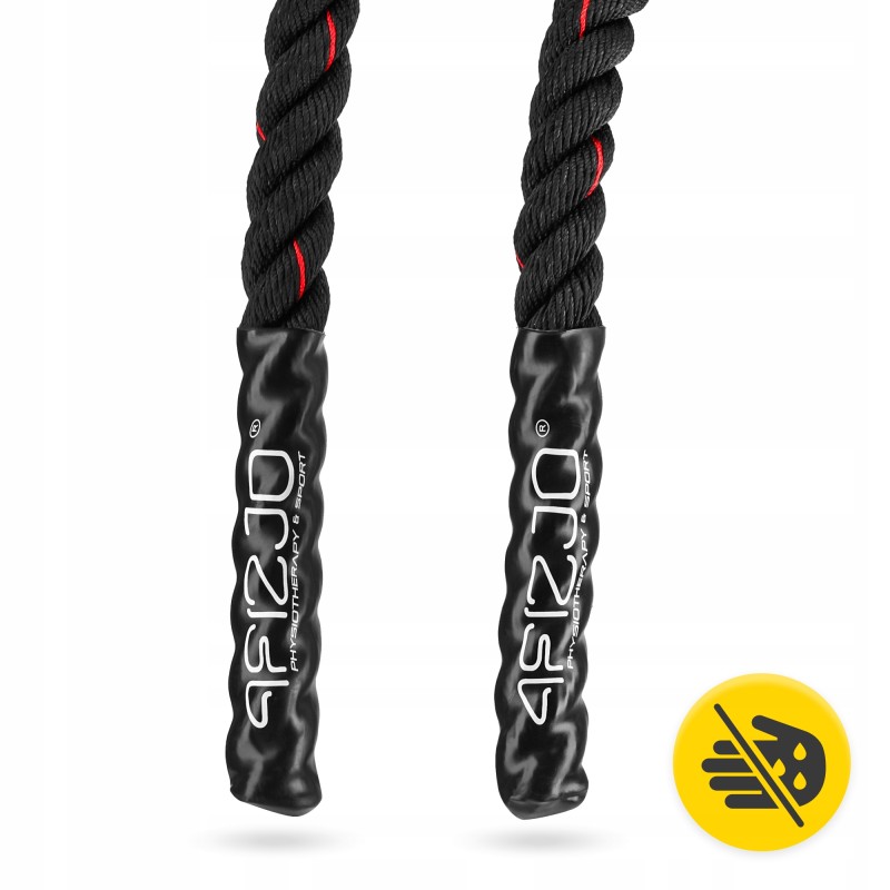 Канат тренувальний 4FIZJO Battle Rope 15 м для кросфіту Black (P-5907739312266)