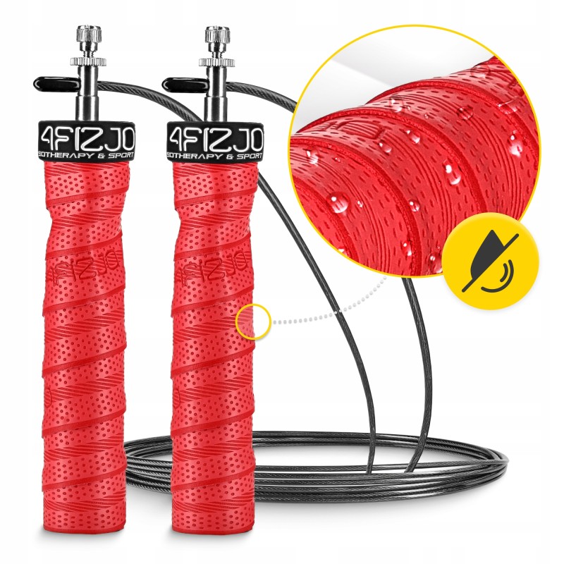 Скакалка швидкісна для кросфіту 4FIZJO Speed Rope PRO+ Red (P-5907739313171)