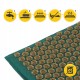 Килимок акупунктурний з подушкою 4FIZJO Eco Mat Аплікатор Кузнєцова Navy Green/Gold (P-5907739312891)