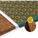 Килимок акупунктурний з подушкою 4FIZJO Eco Mat Аплікатор Кузнєцова Navy Green/Gold (P-5907739312891)