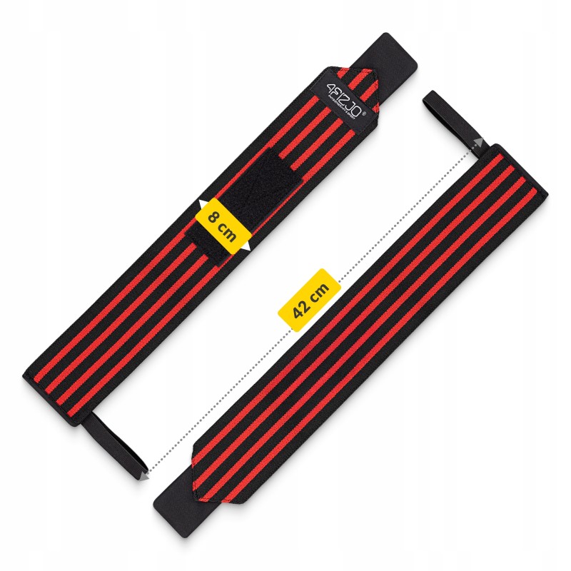 Бинти для зап'ясть (кистьові бинти) 4FIZJO Wrist Wraps Black/Red (P-5907739313003)