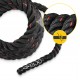 Канат тренувальний 4FIZJO Battle Rope 12 м для кросфіту Black (P-5907739312259)