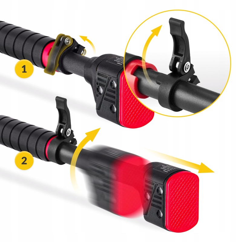 Турнік розсувний 4FIZJO PRO 72-110 см Black/Red (P-5907739313263)