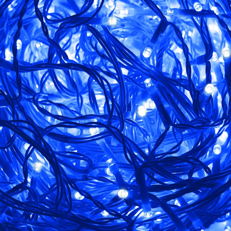Гірлянда бахрома вулична (зовнішня) Springos 12 м 300 LED + Flash CL0318 Blue