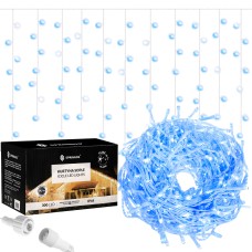 Гірлянда бахрома вулична (зовнішня) Springos 12 м 300 LED + Flash CL0318 Blue