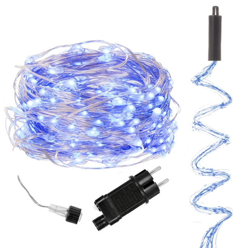 Гірлянда (кінський хвіст) Springos 2 м 300 LED CL0095 Blue
