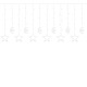 Гірлянда бахрома вулична (зовнішня) Springos 2 м 138 LED CL4013 Warm White