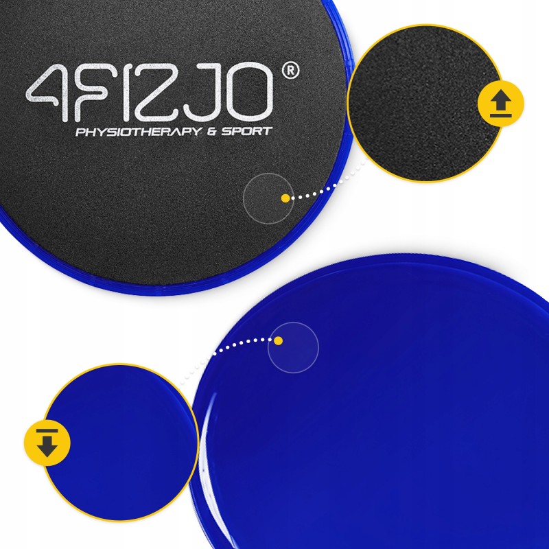 Диски-слайдери для ковзання (глайдингу) 4FIZJO Sliding Disc Blue (P-5907739312273)