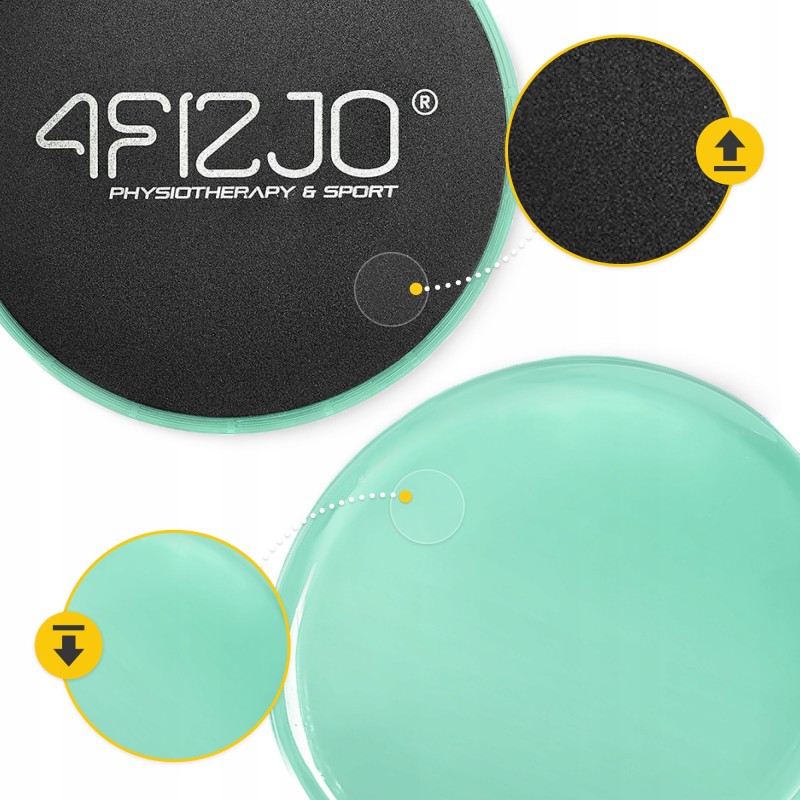 Диски-слайдери для ковзання (глайдингу) 4FIZJO Sliding Disc Mint (P-5907739313379)