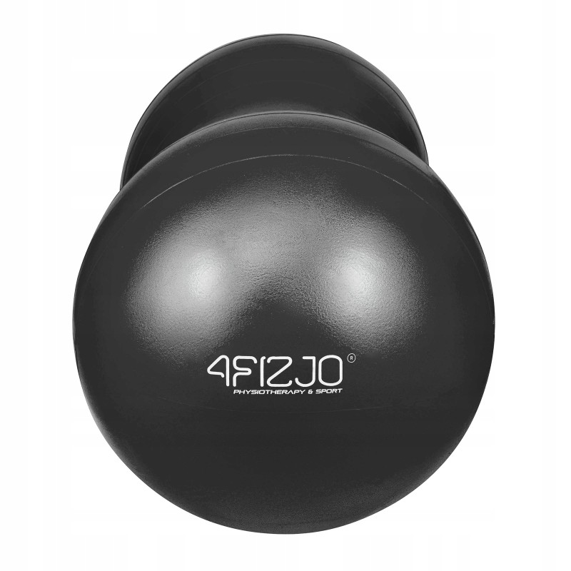 М'яч для фітнесу (арахіс) 4FIZJO Air Ball Peanut 45 x 90 см Anti-Burst Black (P-5907739312938)
