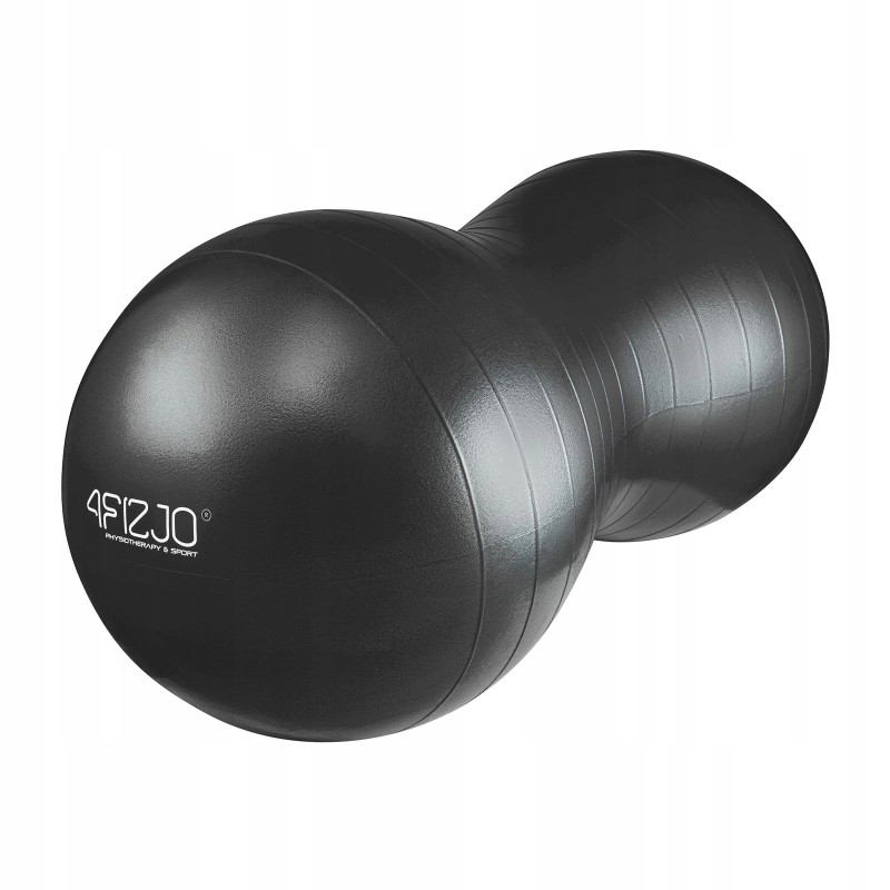 М'яч для фітнесу (арахіс) 4FIZJO Air Ball Peanut 45 x 90 см Anti-Burst Black (P-5907739312938)