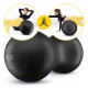 М'яч для фітнесу (арахіс) 4FIZJO Air Ball Peanut 45 x 90 см Anti-Burst Black (P-5907739312938)