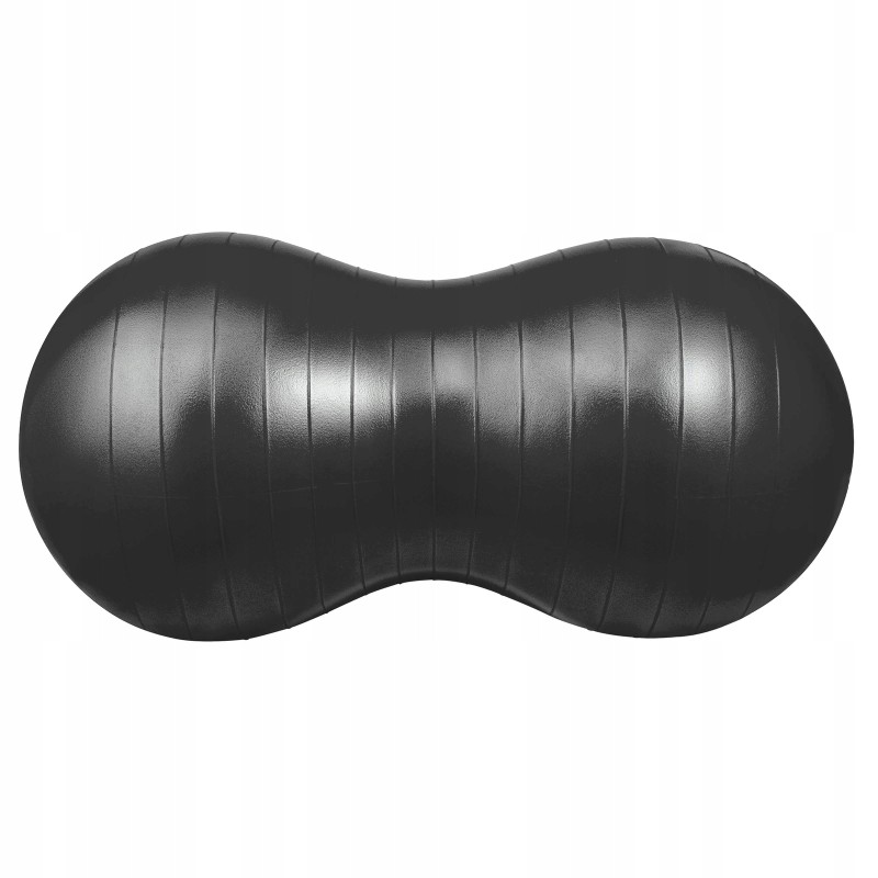 М'яч для фітнесу (арахіс) 4FIZJO Air Ball Peanut 45 x 90 см Anti-Burst Black (P-5907739312938)