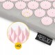Килимок акупунктурний з валиком 4FIZJO Classic Mat Аплікатор Кузнєцова Grey/Pink (P-5907739313287)