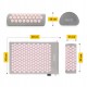 Килимок акупунктурний з валиком 4FIZJO Classic Mat Аплікатор Кузнєцова Grey/Pink (P-5907739313287)