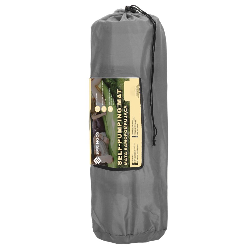 Килимок самонадувний Springos 186 x 53 x 2.5 см з подушкою PM035
