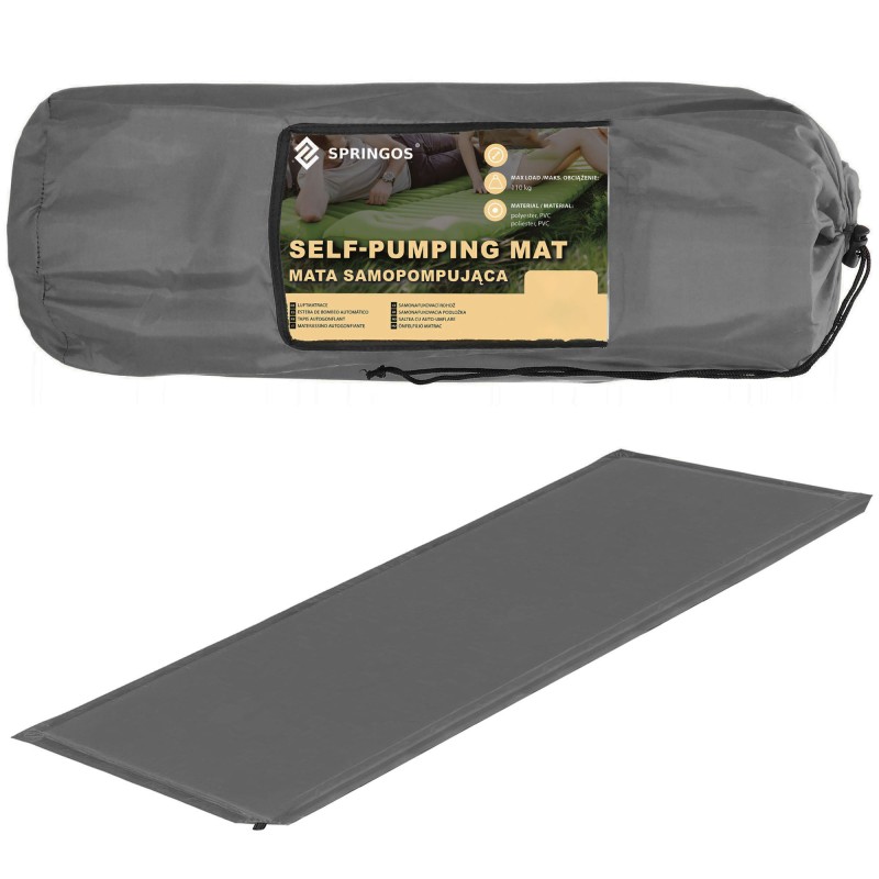 Килимок самонадувний Springos 180 x 50 x 2.55 см PM032