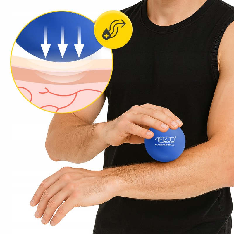 Масажний м'яч 4FIZJO Lacrosse Ball 6.25 см Blue (P-5907739314291)