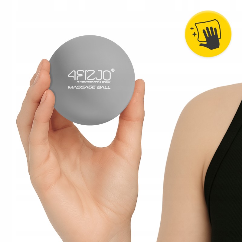 Масажний м'яч 4FIZJO Lacrosse Ball 6.25 см Grey (P-5907739314314)