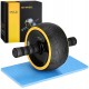 Ролик (гімнастичне колесо) для преса 4FIZJO Ab Wheel XL Black/Yellow (P-5907739314444)