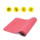 Килимок спортивний Cornix TPE 183 x 61 x 0.6 см для йоги та фітнесу XR-0006 Red/Black