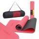 Килимок спортивний Cornix TPE 183 x 61 x 0.6 см для йоги та фітнесу XR-0006 Red/Black