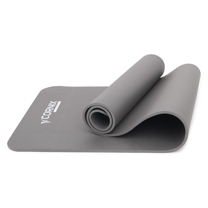 Килимок спортивний Cornix NBR 183 x 61 x 1 cм для йоги та фітнесу XR-0012 Grey
