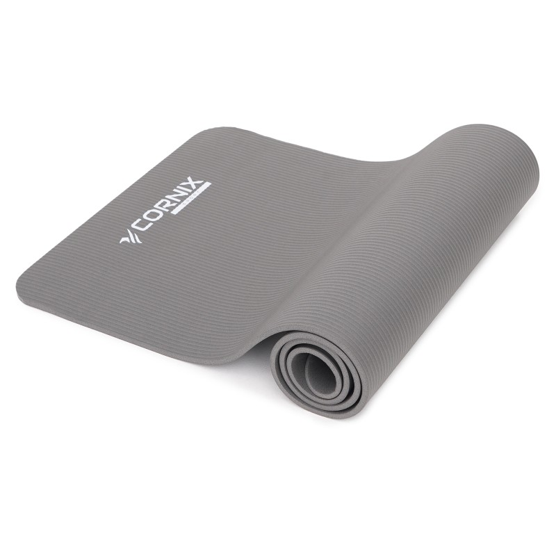 Килимок спортивний Cornix NBR 183 x 61 x 1 cм для йоги та фітнесу XR-0012 Grey