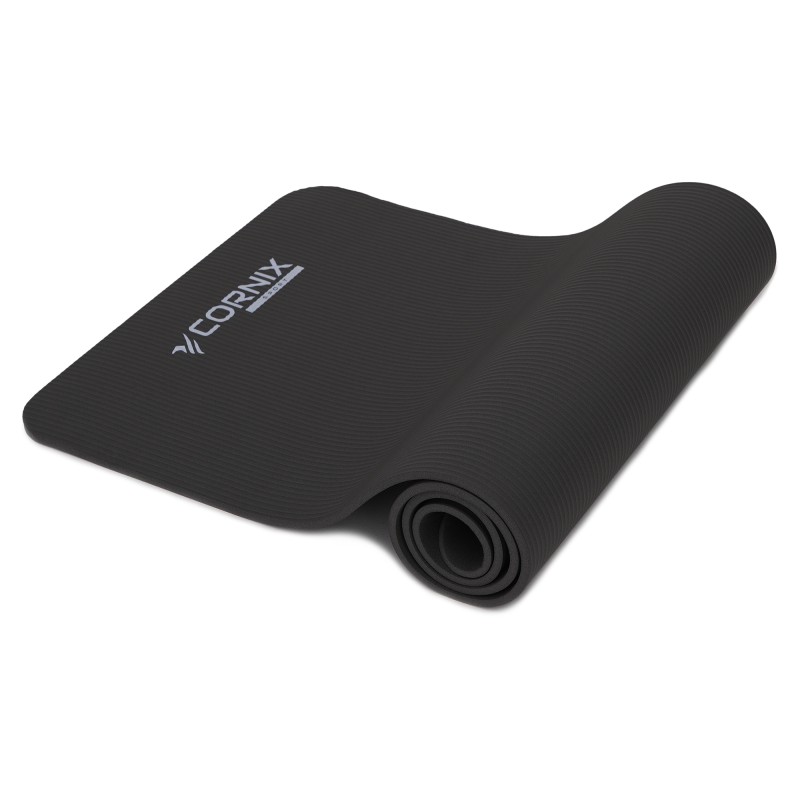 Килимок спортивний Cornix NBR 183 x 61 x 1 cм для йоги та фітнесу XR-0013 Black