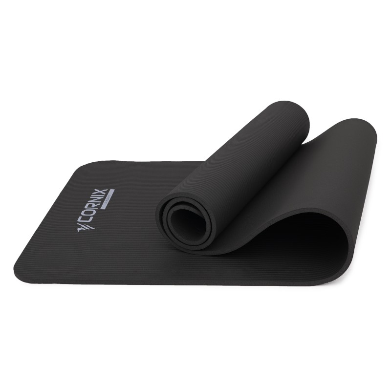 Килимок спортивний Cornix NBR 183 x 61 x 1 cм для йоги та фітнесу XR-0013 Black