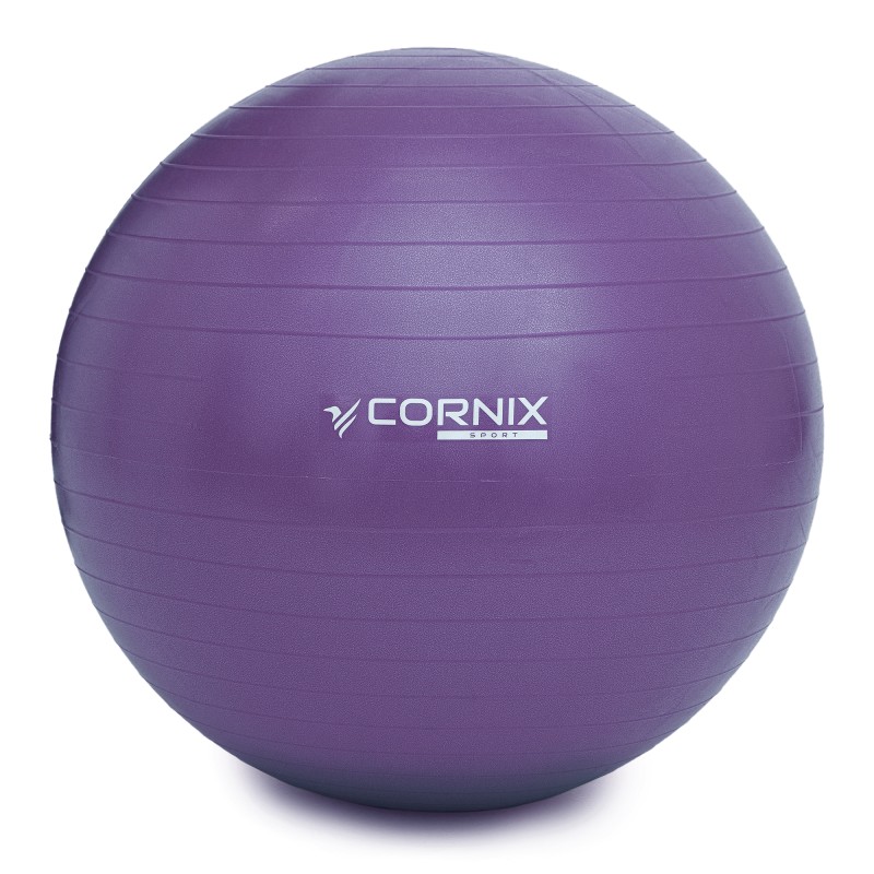 М'яч для фітнесу (фітбол) Cornix 75 см Anti-Burst XR-0027 Violet