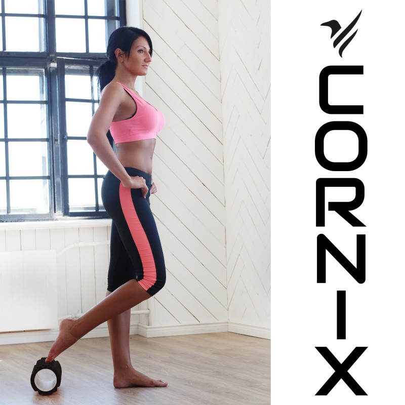 Масажний ролик Cornix EVA 33 x 14 см (валик, роллер) XR-0029 Black