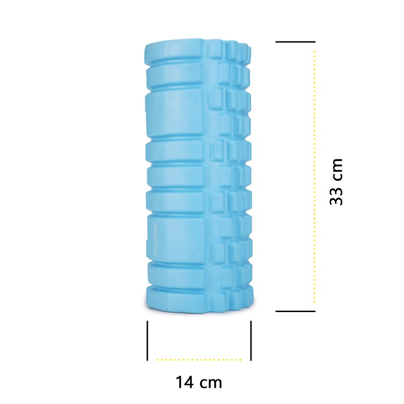 Масажний ролик Cornix EVA 33 x 14 см (валик, роллер) XR-0030 Sky Blue
