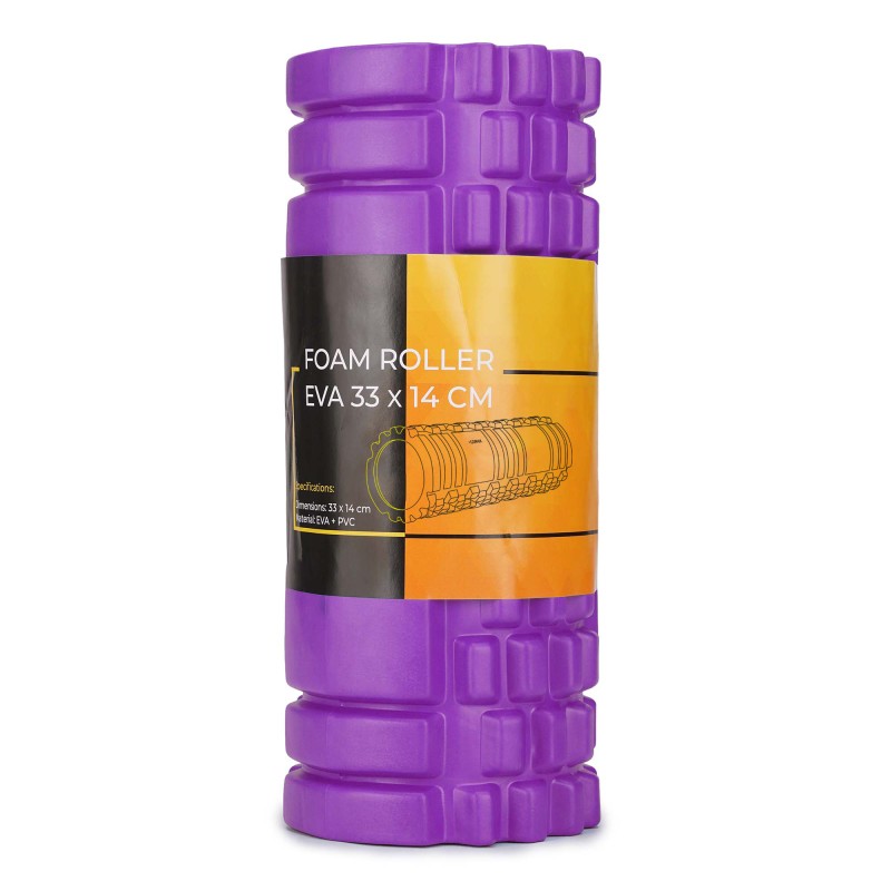 Масажний ролик Cornix EVA 33 x 14 см (валик, роллер) XR-0032 Violet