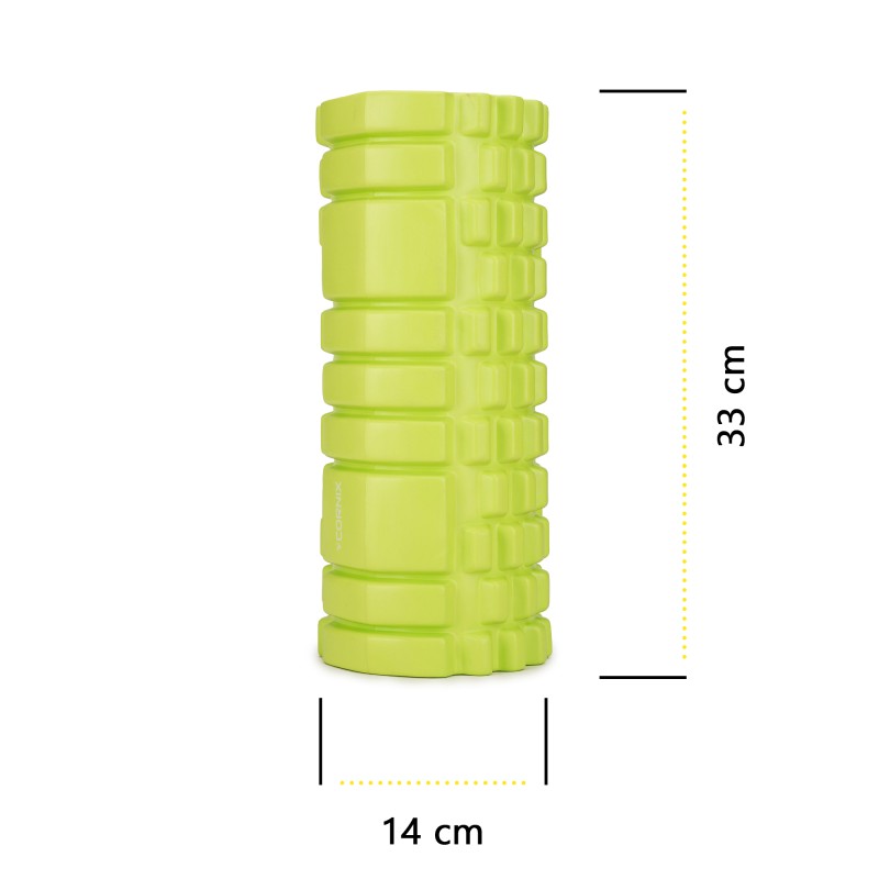 Масажний ролик Cornix EVA 33 x 14 см (валик, роллер) XR-0034 Green
